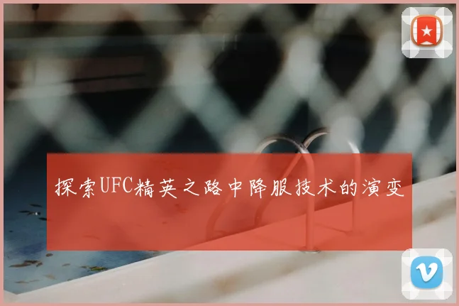 探索UFC精英之路中降服技术的演变